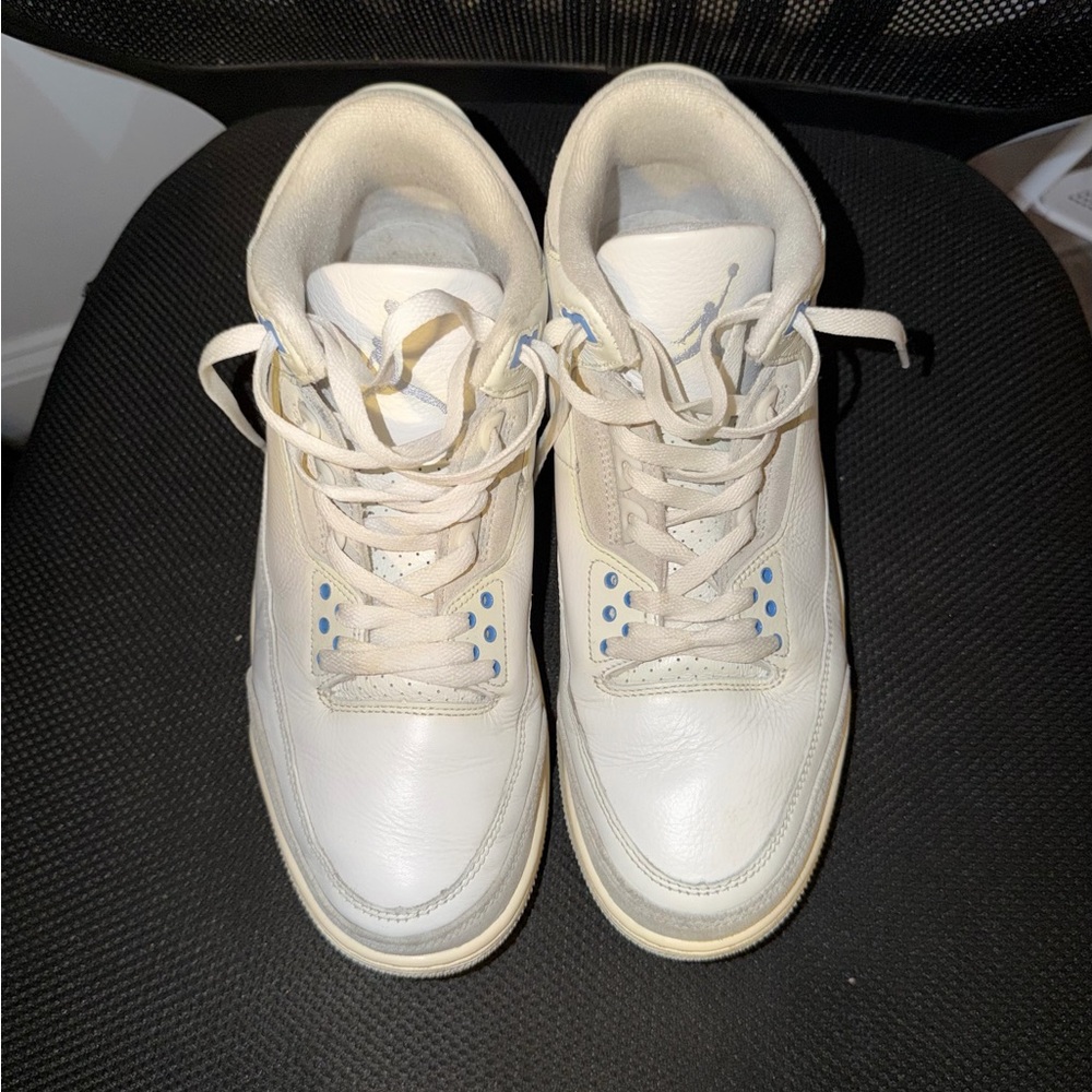 White Air Jordan 3 lucky Shorts Size 10.5